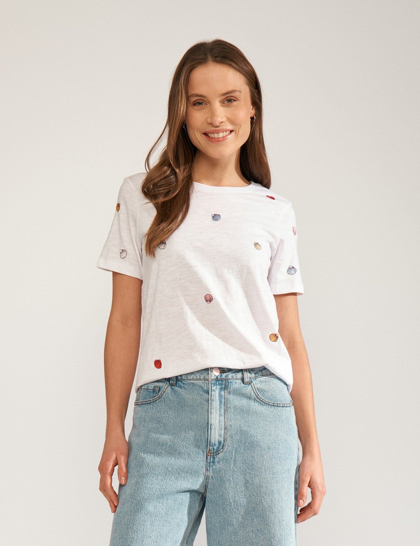 Camiseta NÜMPH Nushellpa Bright White