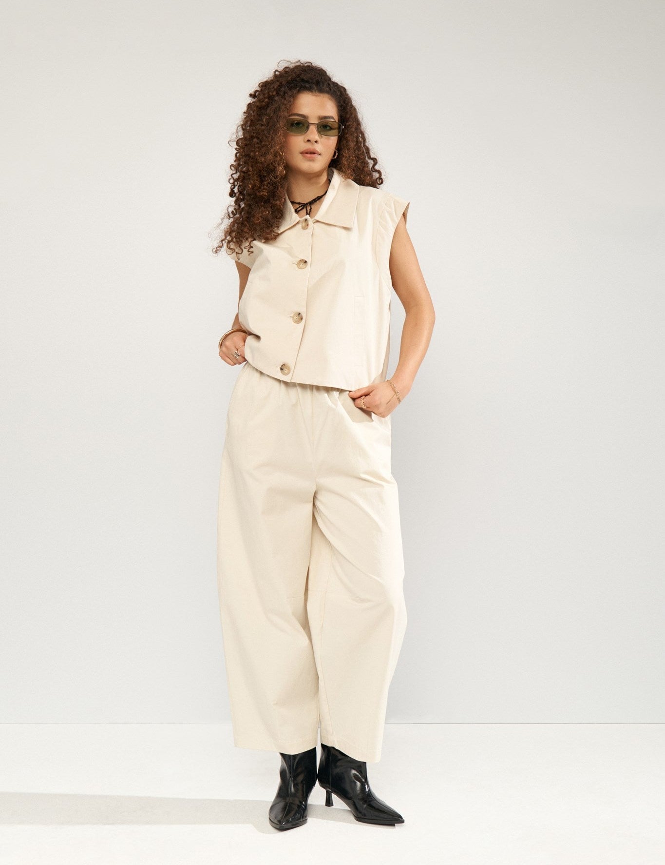 Pantalón NÜMPH Nusunna Whitecap Gray