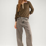 Jersey NÜMPH Lucinda Stripe Black Coffee - imagen oficial 2
