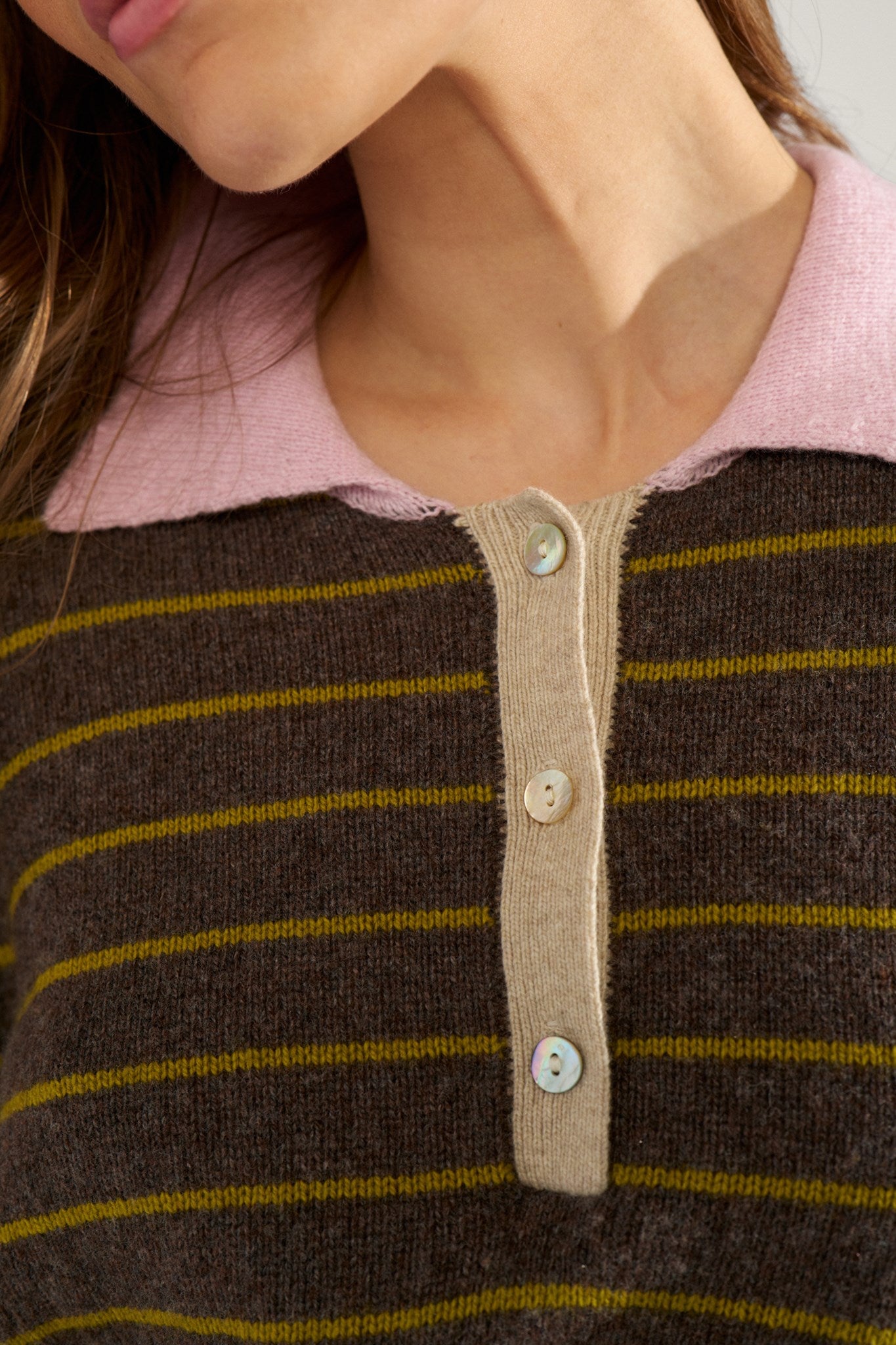 Jersey NÜMPH Lucinda Stripe Black Coffee - imagen oficial 6