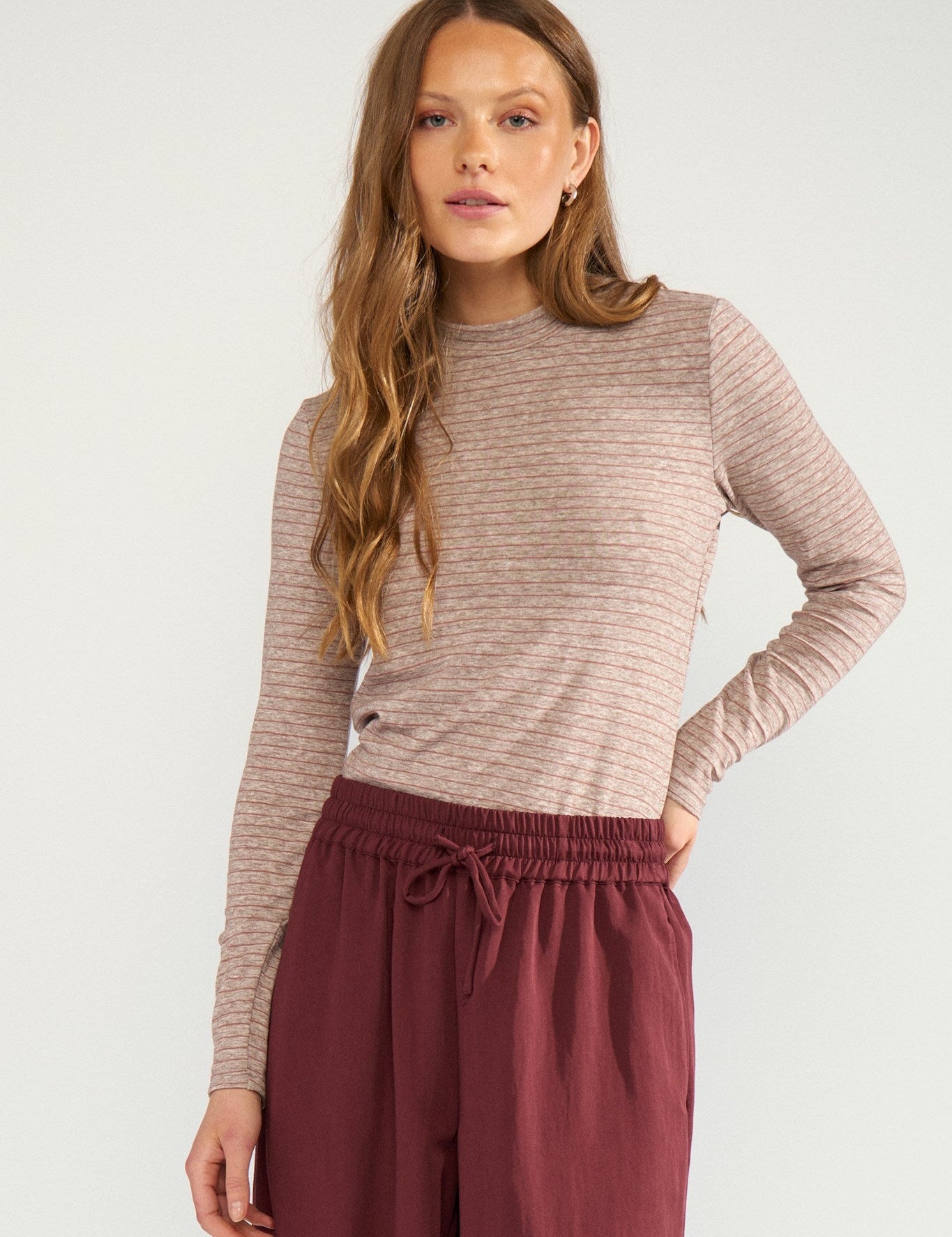 Blusa NÜMPH Lanis Gray Morn Melange - imagen oficial 1
