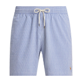 Bermuda Polo Ralph Lauren Traveller Classic Fit Badeanzug Royalblau Seersucker Cruise 