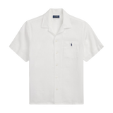 POLO RALPH LAUREN Leinenhemd Classic Fit Weiß Keramik