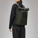 Mochila RAINS Rolltop Rucksack Green