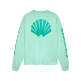 Camiseta NEW AMSTERDAM SURF ASSOCIATION Manga Larga Logo Ocean Wave Sea Green