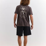 BIRDEN Visages Brown T-shirt