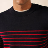Jersey SAINT JAMES Binic Navy / Medoc