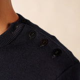 Jersey SAINT JAMES Binic Navy / Medoc