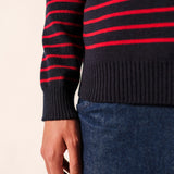 Jersey SAINT JAMES Binic Navy / Medoc