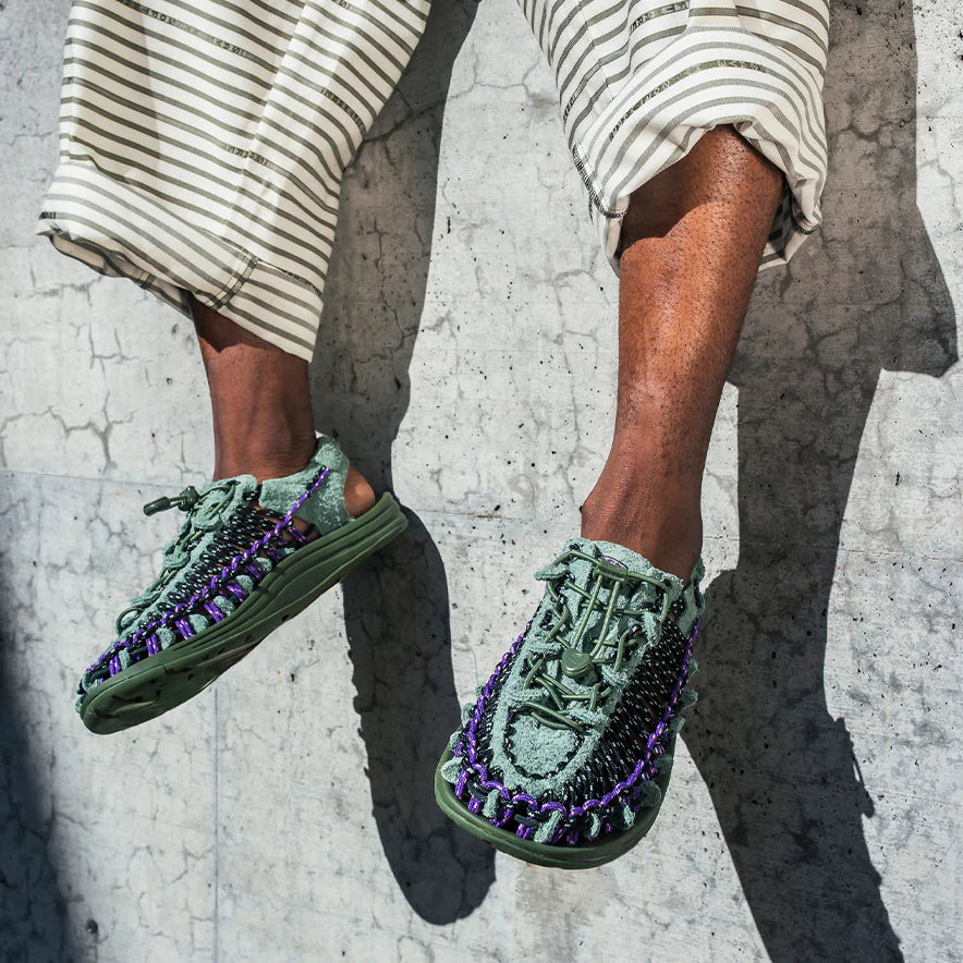 Sandalias KEEN Uneek All Gender Leather Henrik Vibskov Sneaker Green Spring