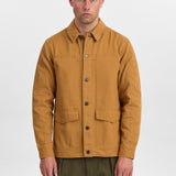 ANERKJENDT Akoscar Twill Goldbraunes Überhemd