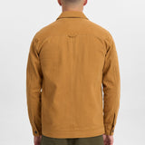 ANERKJENDT Akoscar Twill Goldbraunes Überhemd