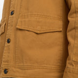 ANERKJENDT Akoscar Twill Goldbraunes Überhemd