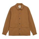 ANERKJENDT Akoscar Twill Goldbraunes Überhemd