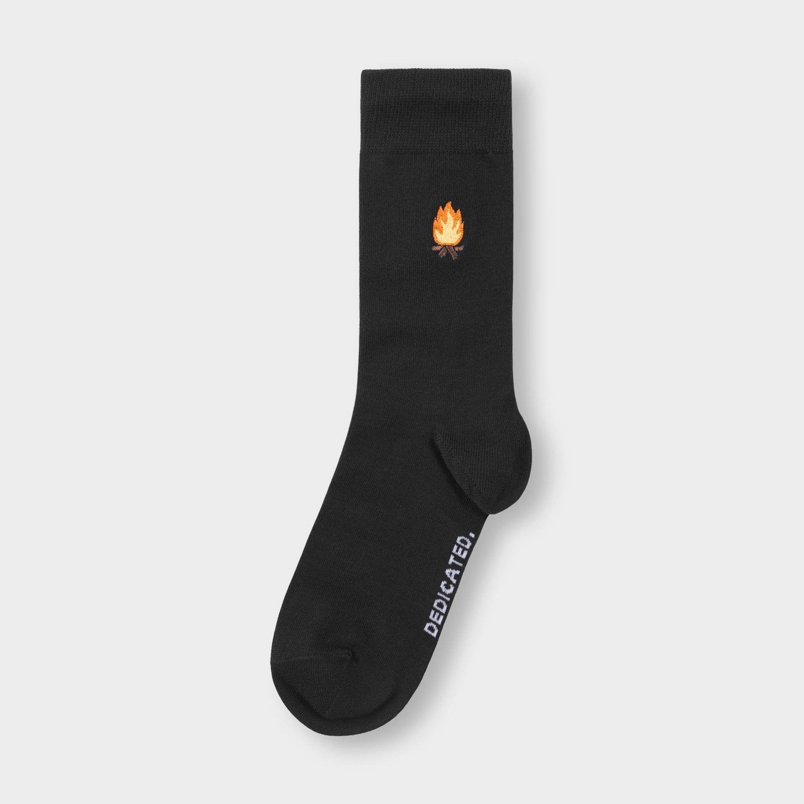 Calcetines DEDICATED Sigtuna Camp Fire - Negro - vista oficial 1