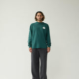 Camiseta NEW AMSTERDAM SURF ASSOCIATION Logo Longsleeve Bottle Green