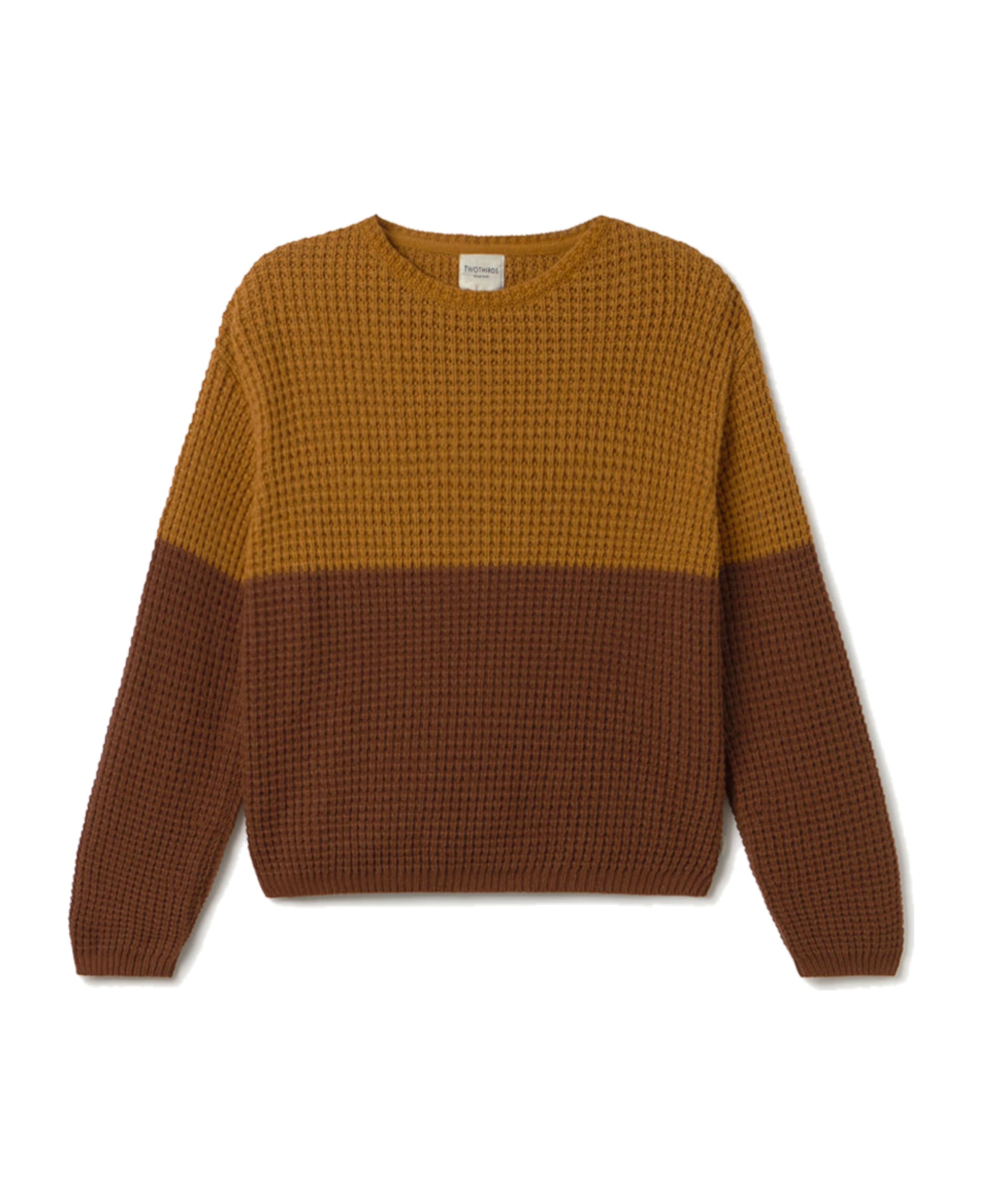 Jersey TWOTHIRDS Teresa Bicolour Terracotta - vista frontal