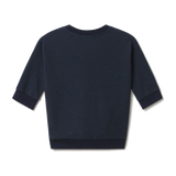 Sudadera TWOTHIRDS Faial Diplomatic Navy Stripes - vista trasera