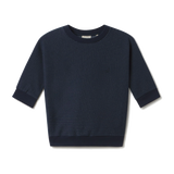 Sudadera TWOTHIRDS Faial Diplomatic Navy Stripes - vista frontal