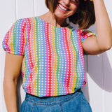 Camiseta SUGARHILL Lexley Multi Rainbow Circles
