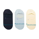 Pack of 3 STANCE Icon No Show Blue Socks