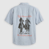 Levi's® Relaxed Western Virginia City Railroad Light Wash Shirt 