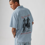 Levi's® Relaxed Western Virginia City Railroad Light Wash Shirt 