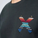 BLUE BANANA Crew Klassisches Anthrazit Sweatshirt 