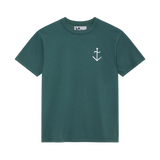 Camiseta LA PAZ Dantas Dark Green Off White