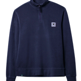 Sudadera BLUE BANANA Unisex Iconic Half Zip Navy