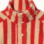 Chaqueta sherpa Wide Stripes The Tiny Big Sister - parte trasera