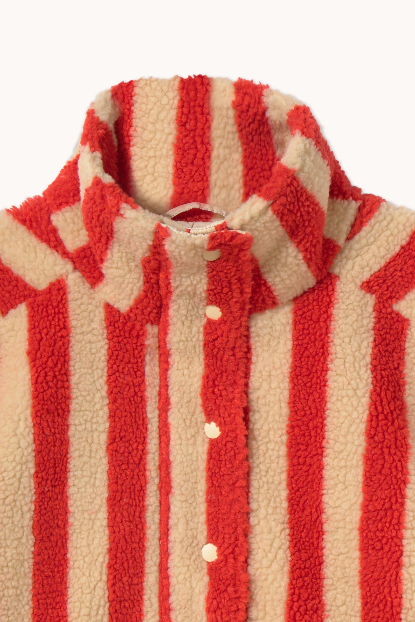 Chaqueta sherpa Wide Stripes The Tiny Big Sister - parte trasera