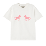 Camiseta Horses The Tiny Big Sister AW26-800 blanco roto - vista frontal