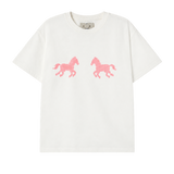 Camiseta Horses The Tiny Big Sister AW26-800 blanco roto - vista frontal
