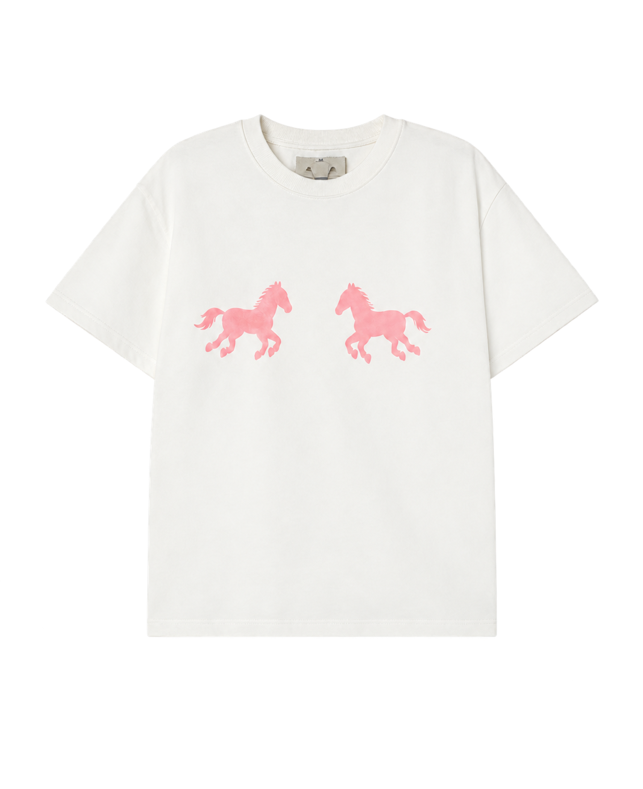Camiseta Horses The Tiny Big Sister AW26-800 blanco roto - vista frontal