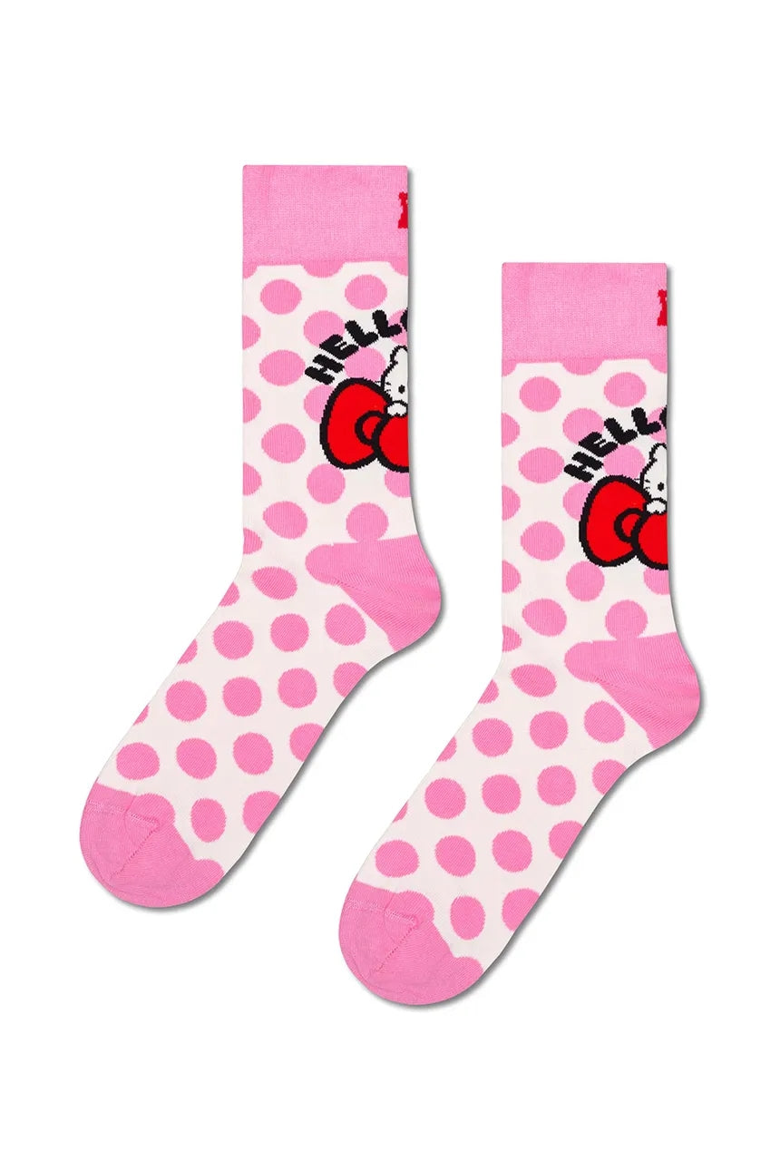 Pack de 6 calcetines HAPPY SOCKS Hello Kitty - detalle del diseño 1
