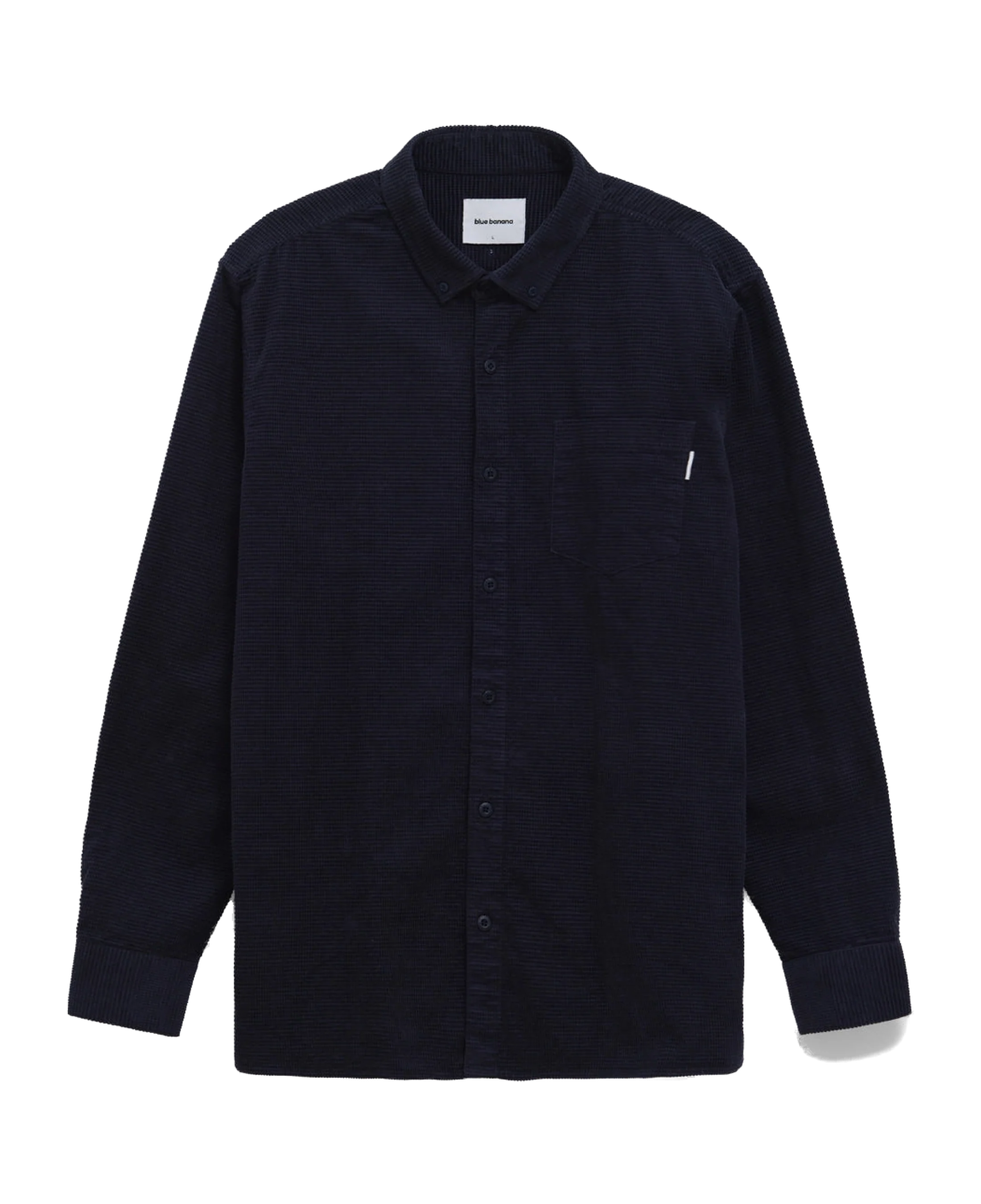 Sobrecamisa BLUE BANANA Waffle Indigo Blue - vista frontal
