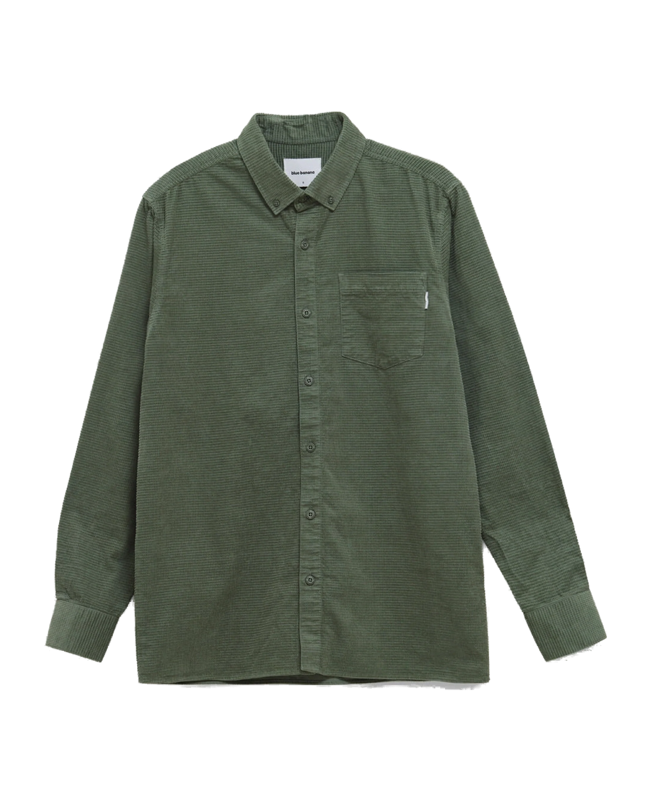 Sobrecamisa BLUE BANANA Waffle Sage - vista frontal