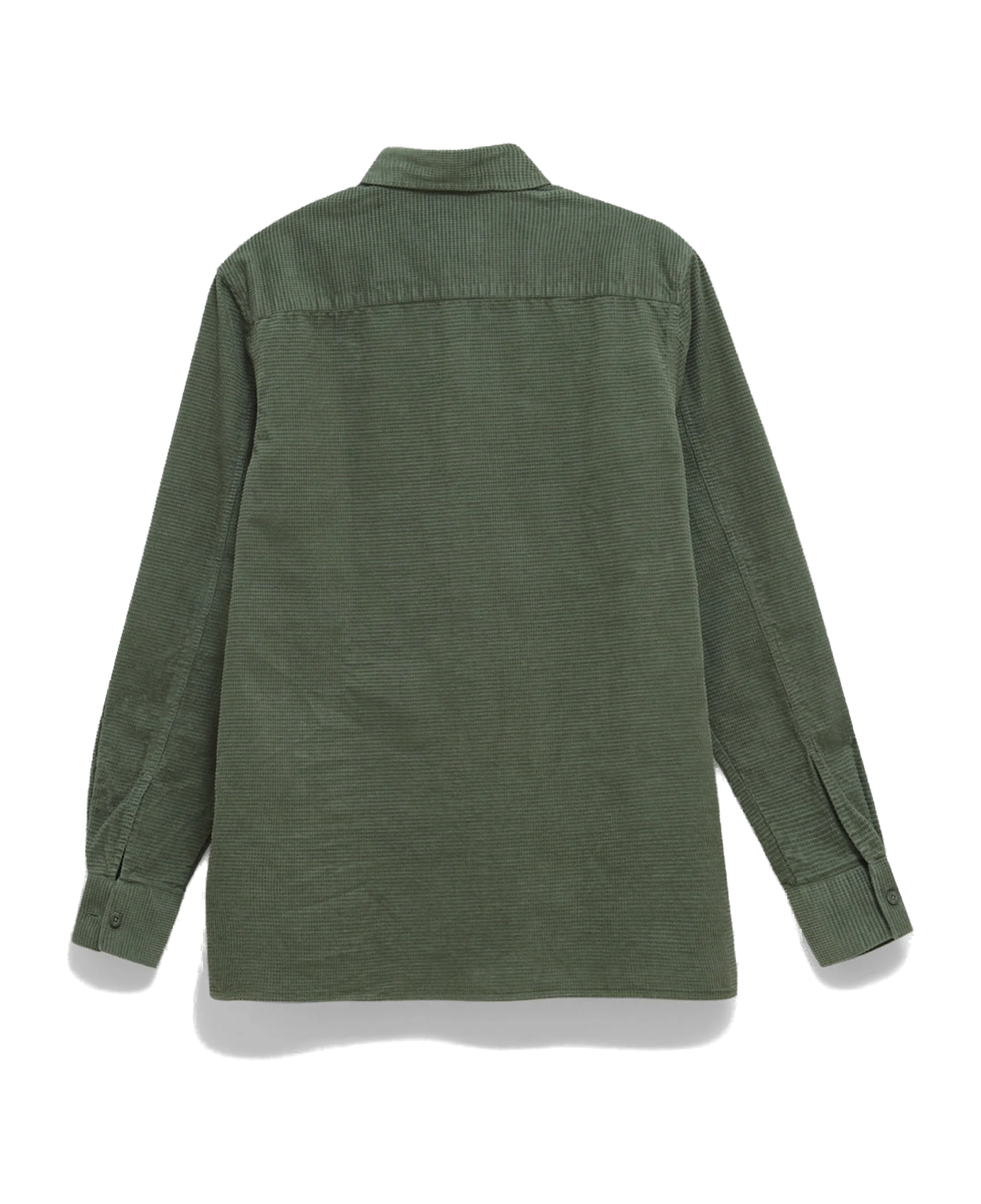 Sobrecamisa BLUE BANANA Waffle Sage - vista trasera