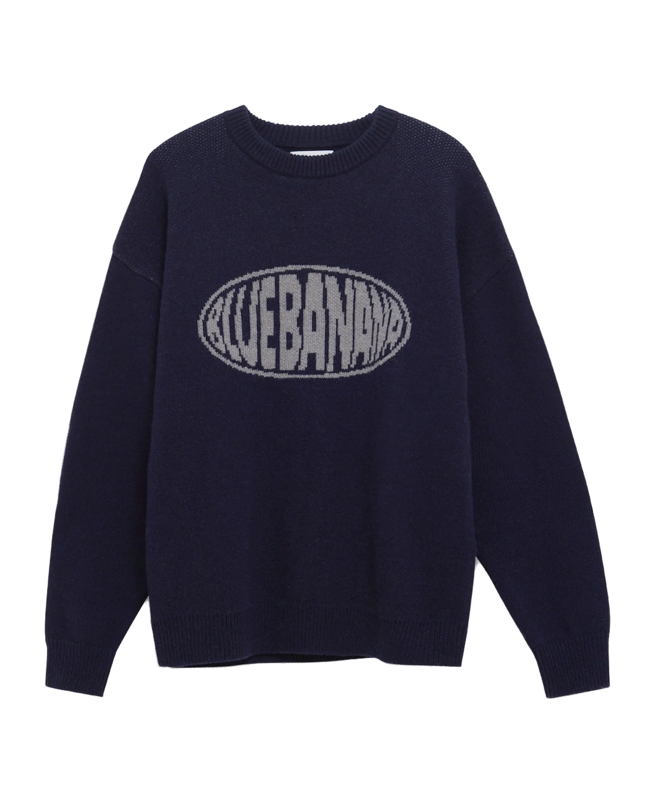 Jersey de punto BLUE BANANA Oval Azul Marino - vista frontal