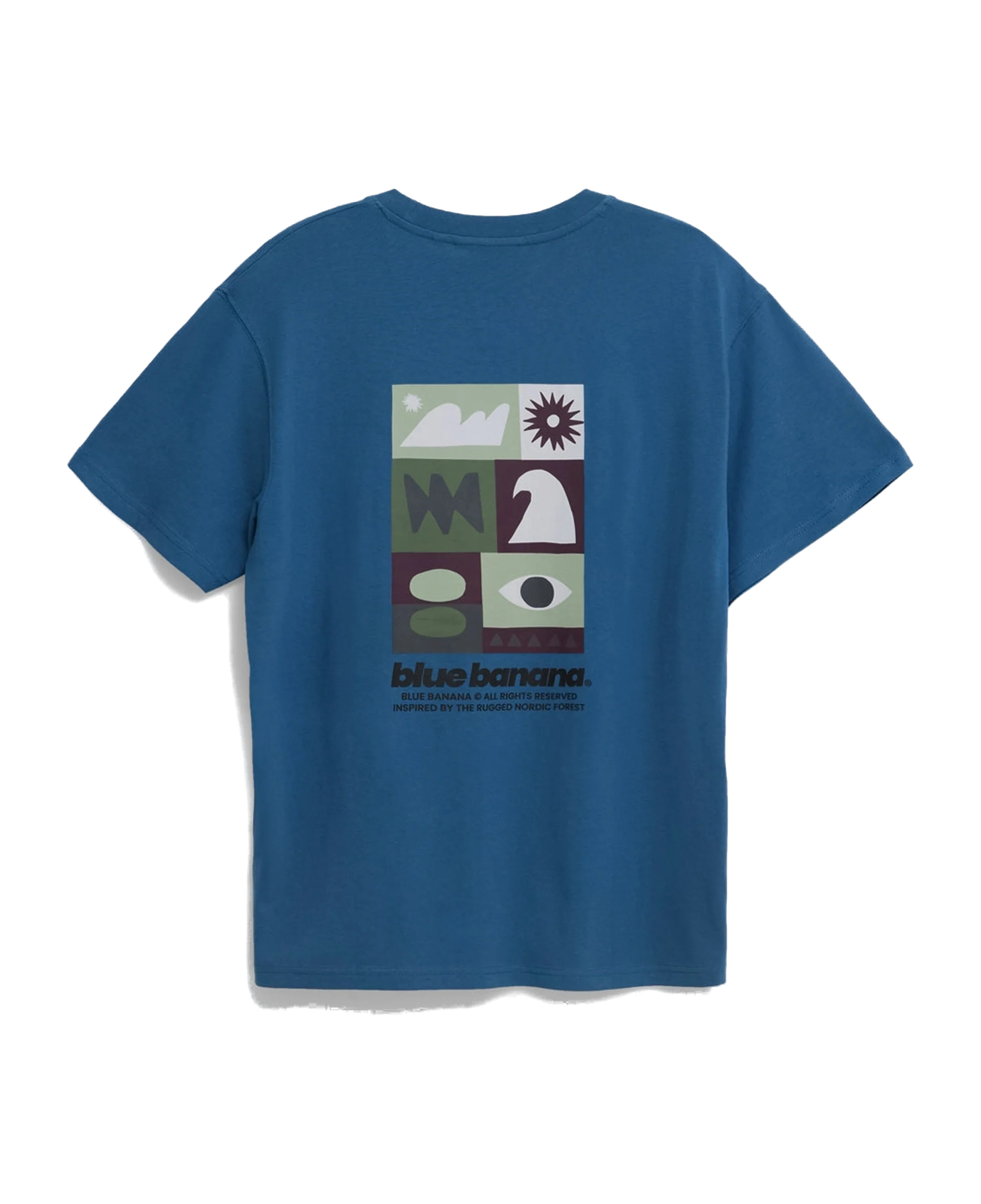 Camiseta BLUE BANANA Forest Indigo Blue - vista trasera