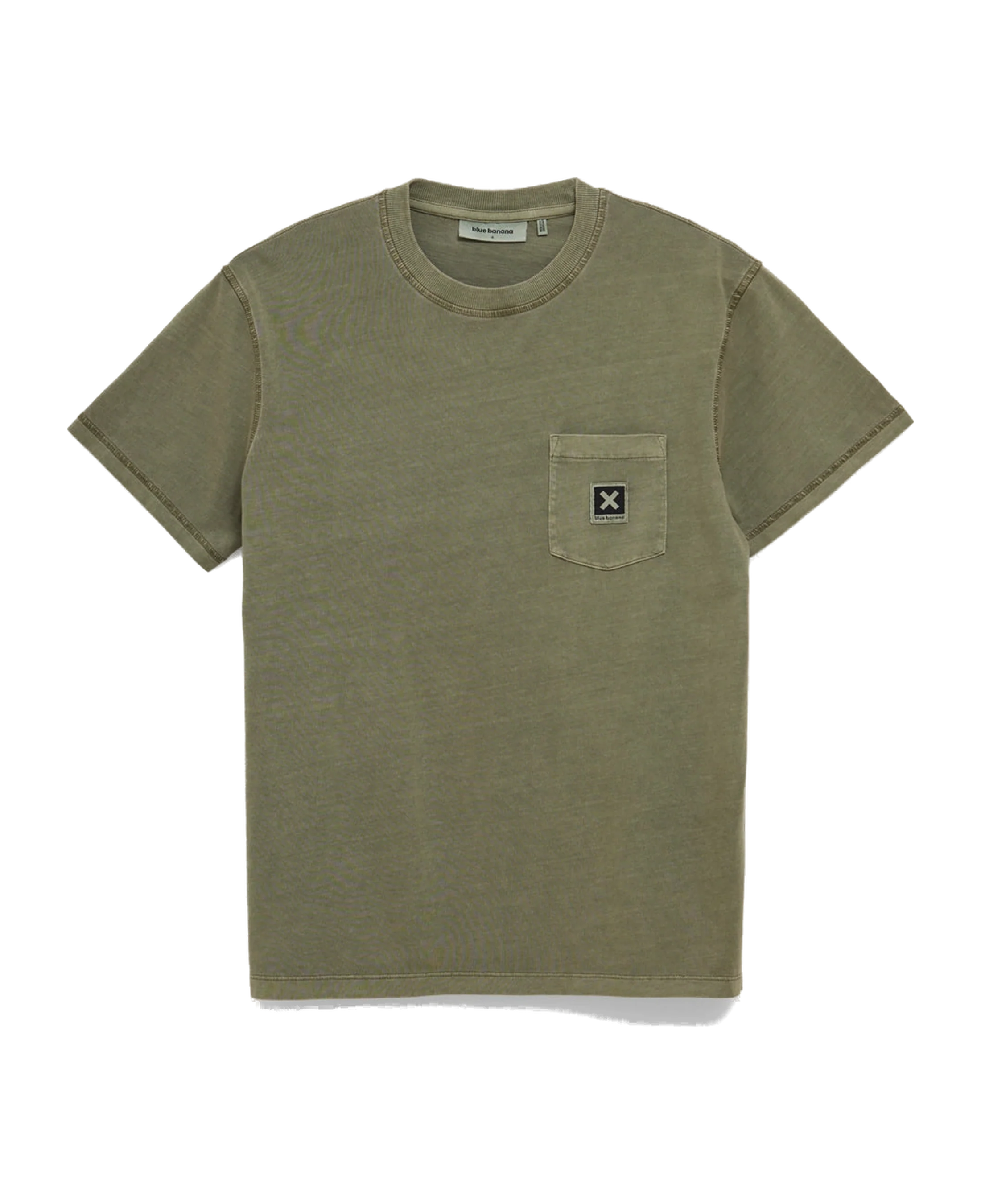 Camiseta BLUE BANANA Iconic Olive Green - vista frontal