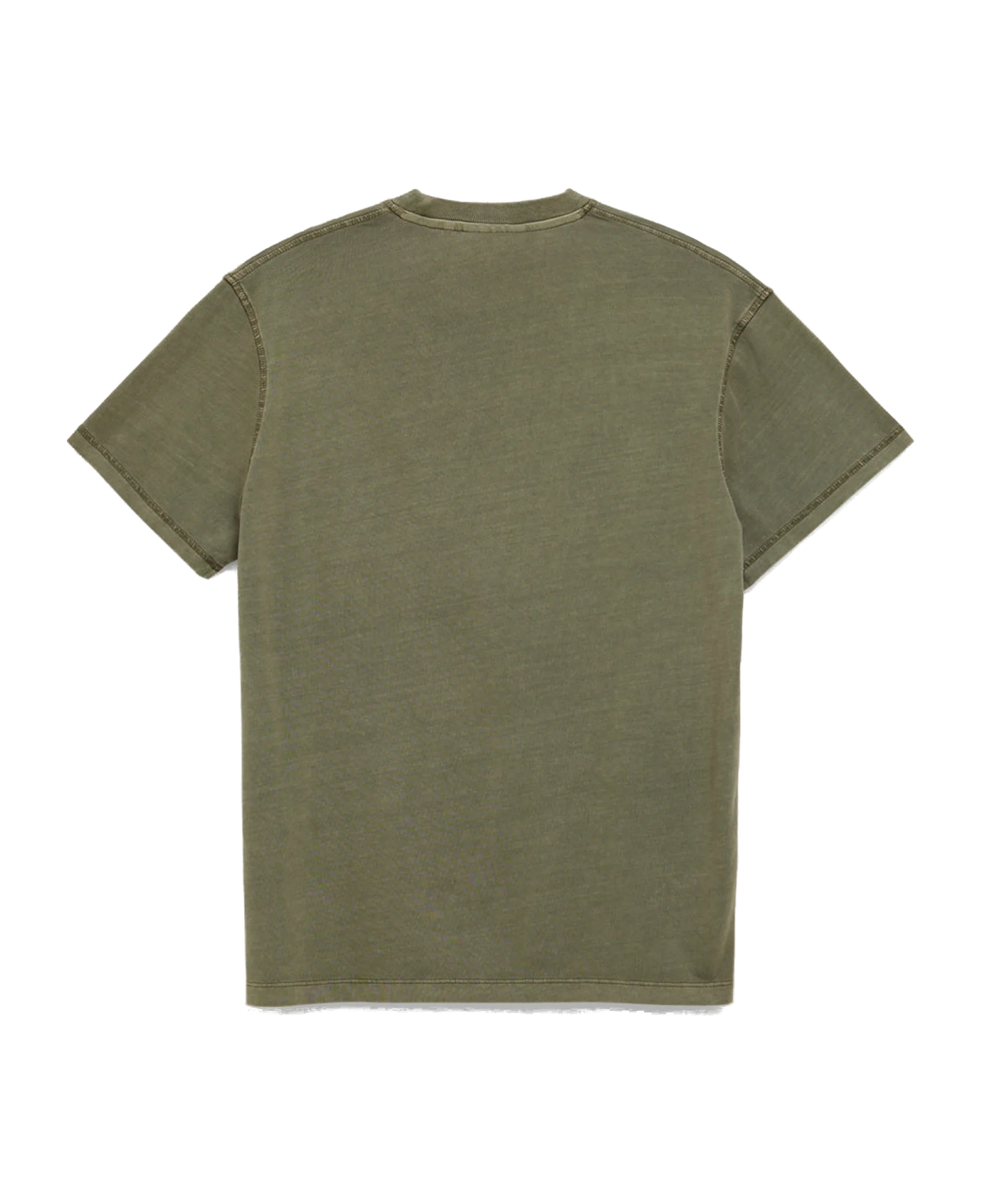 Camiseta BLUE BANANA Iconic Olive Green - vista trasera