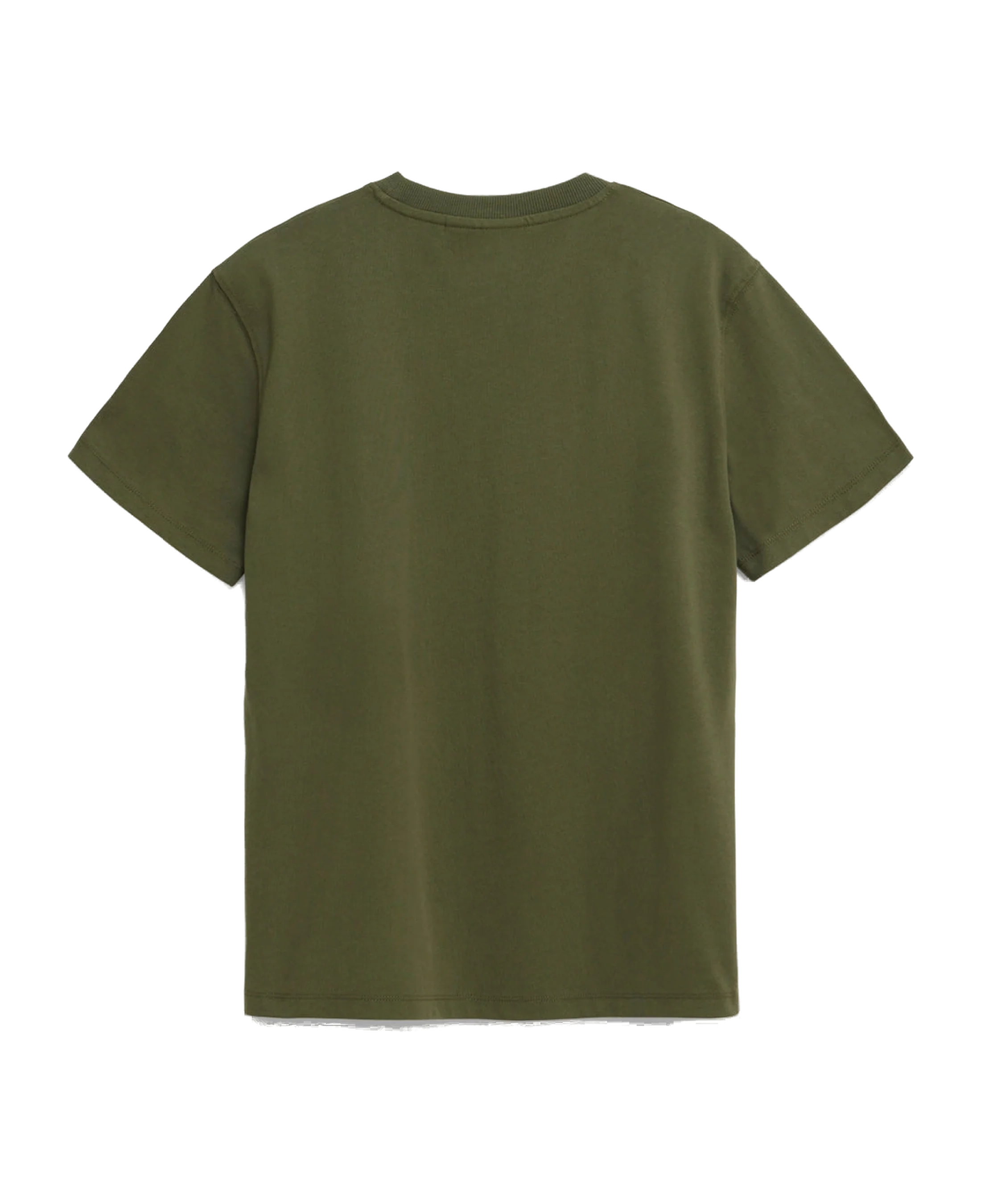 Camiseta BLUE BANANA Logo Olive Green - vista trasera