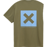 Camiseta BLUE BANANA Nature Olive Green - vista trasera