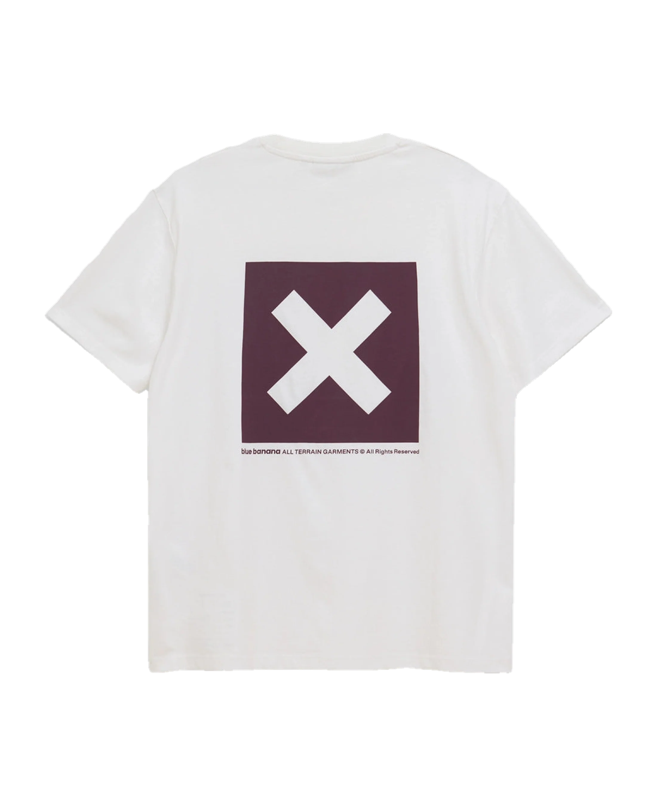 Camiseta BLUE BANANA Nature Blanca - vista trasera