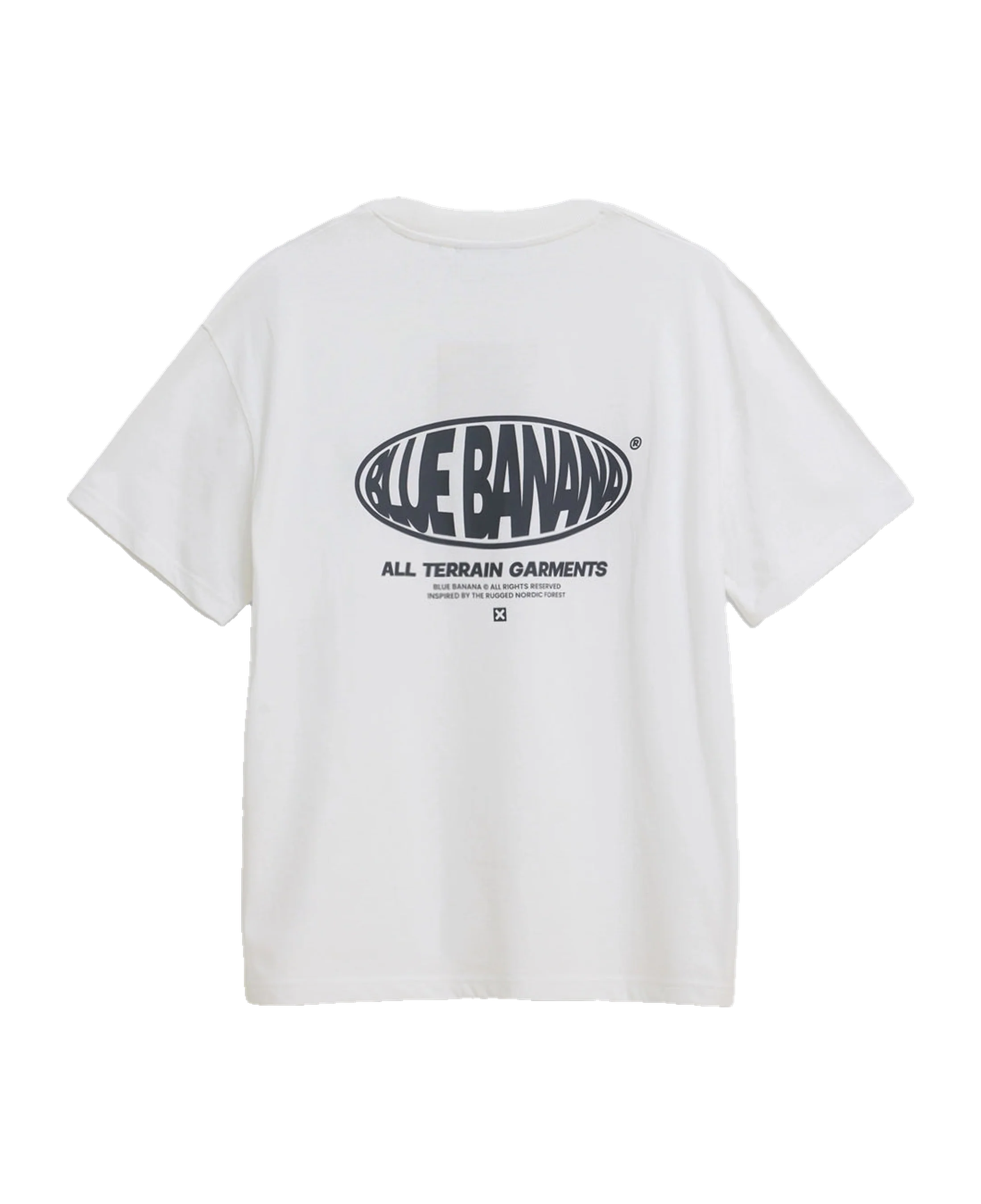 Camiseta BLUE BANANA Oval Blanca - vista trasera