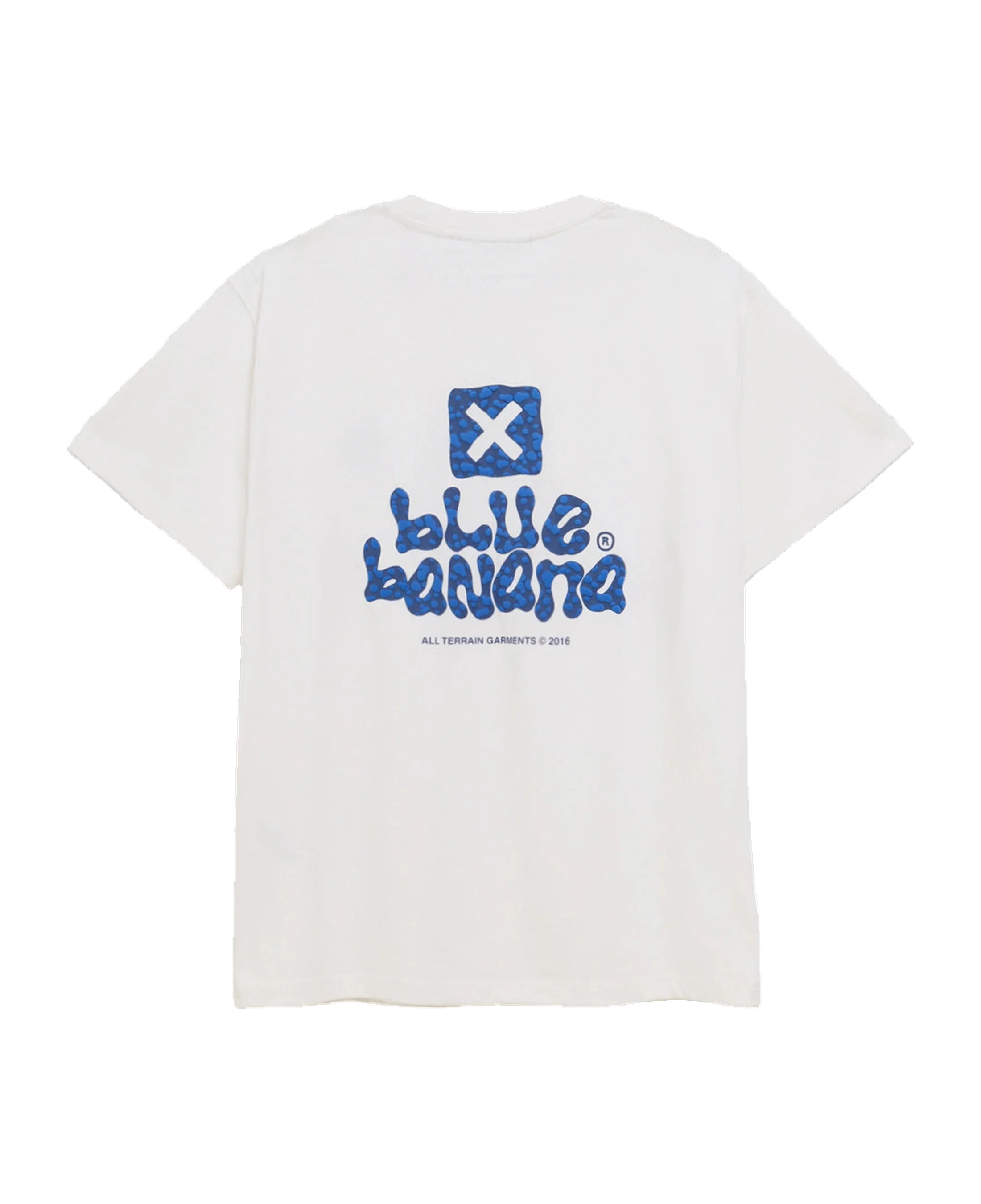 Camiseta BLUE BANANA Puffy Blanca - vista trasera
