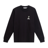 Camiseta de manga larga BLUE BANANA Flower Negra - vista frontal