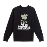 Camiseta de manga larga BLUE BANANA Flower Negra - vista trasera